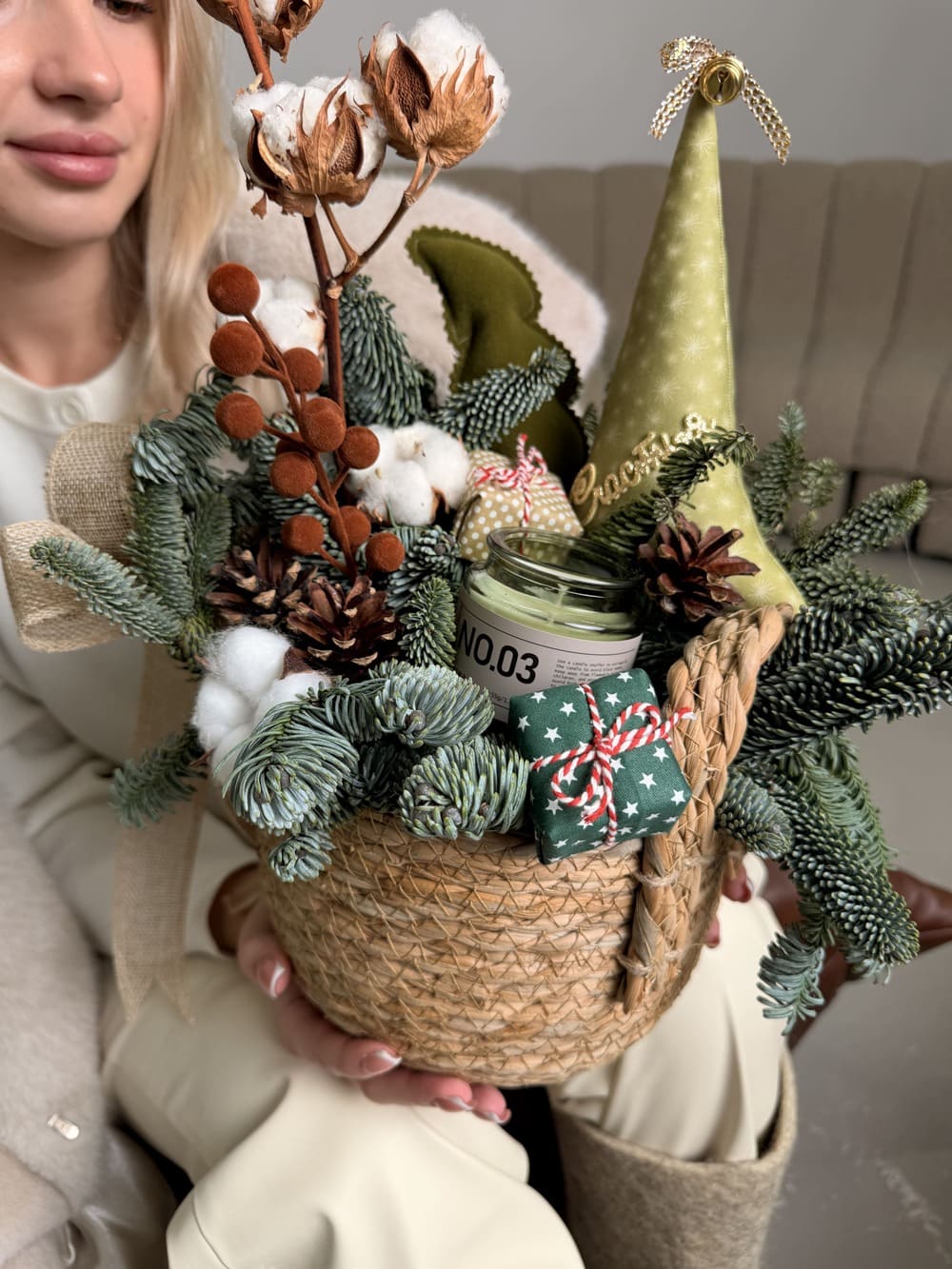 Композиция подарочная «Счастья в Новом году»