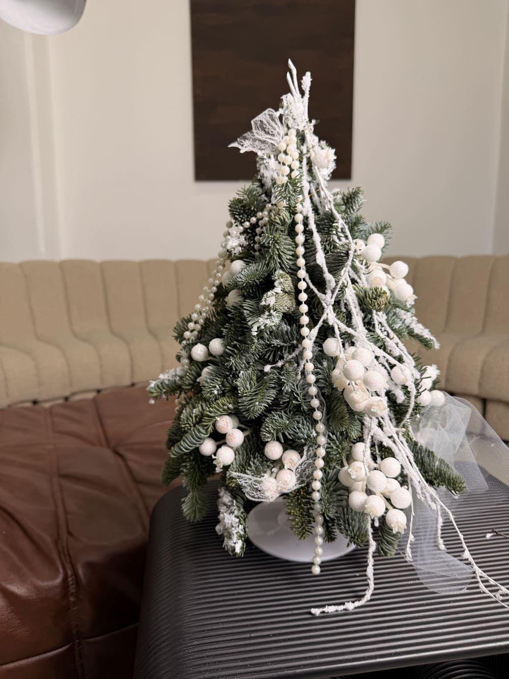 Ёлочка из живой голубой ели